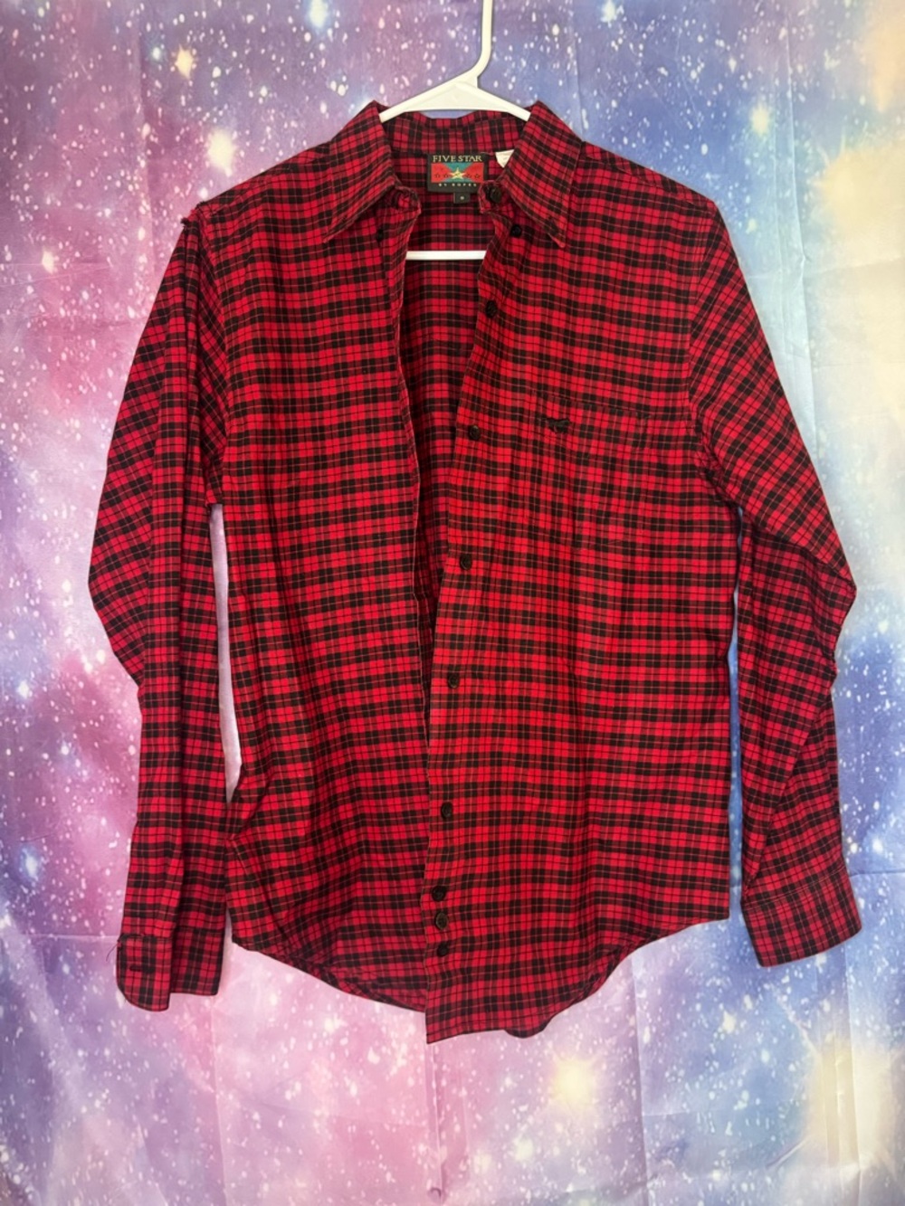 Five star by roper plaid button down shirt